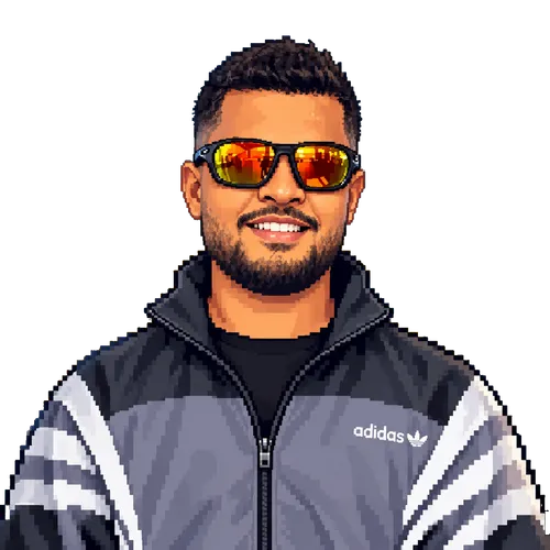 Pixel art portrait of Athul